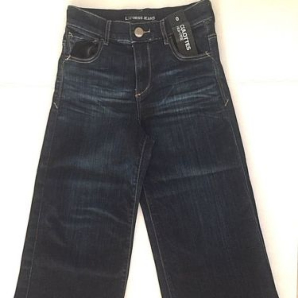 New Express Women's Jeans Culottes High Waist - Picture 6 of 6
